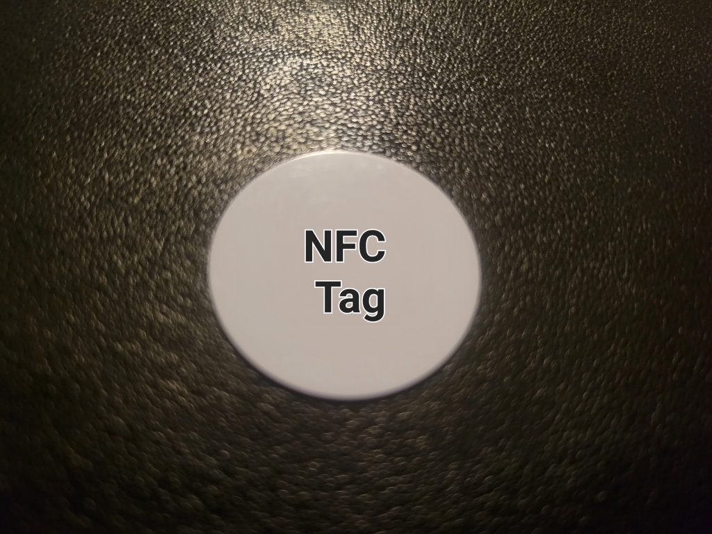 Picture of an NFC tag
